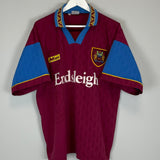 1995/96 BURNLEY HOME SHIRT (M) MITRE