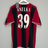 2003/04 MANCHESTER CITY ANELKA #39 *BNWT* AWAY SHIRT (M) REEBOK