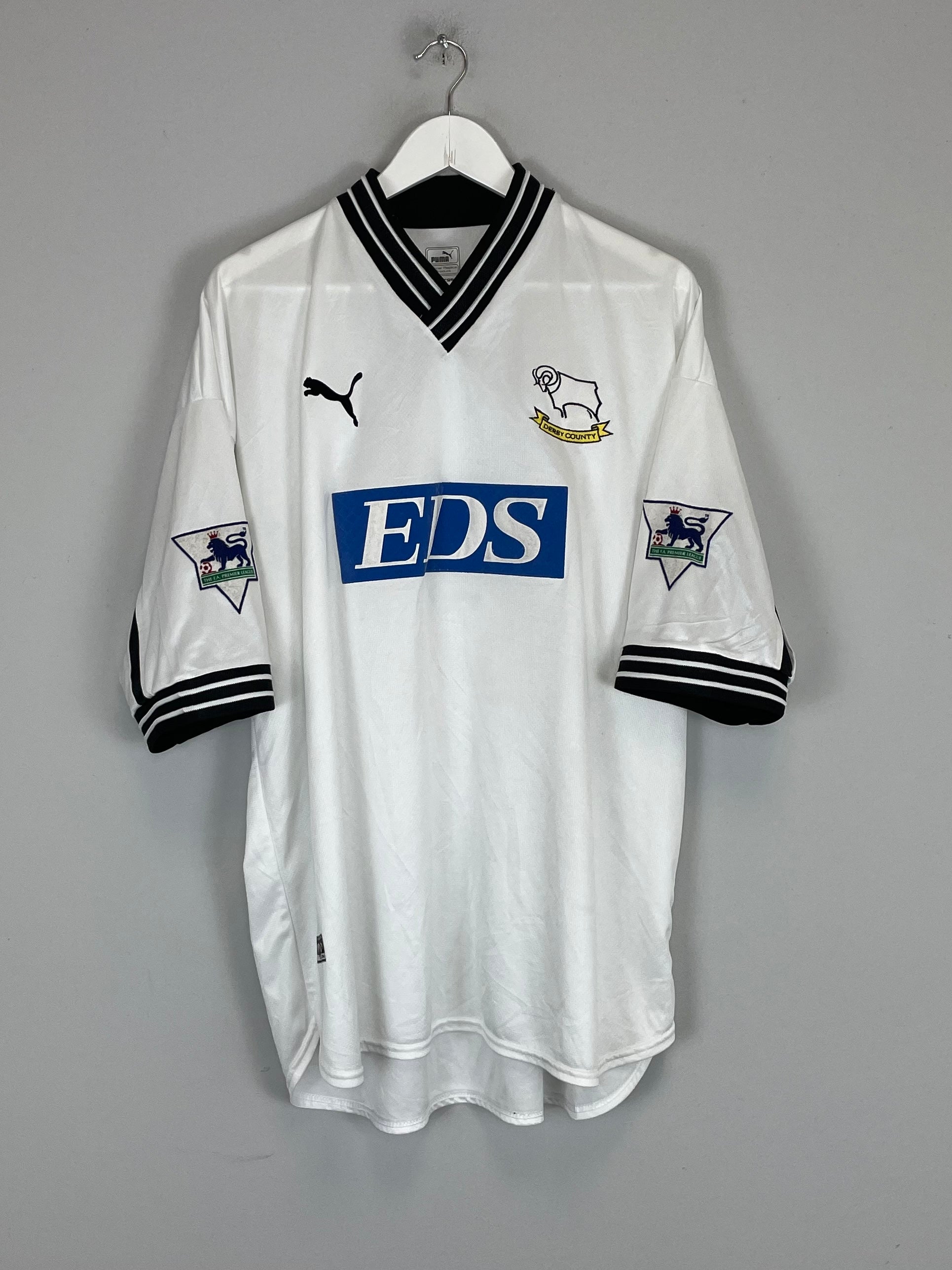 1999/01 DERBY COUNTY #25 HOME SHIRT (XL) PUMA