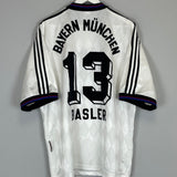 1996/98 BAYERN MUNICH BASLER #13 AWAY SHIRT (XL) ADIDAS