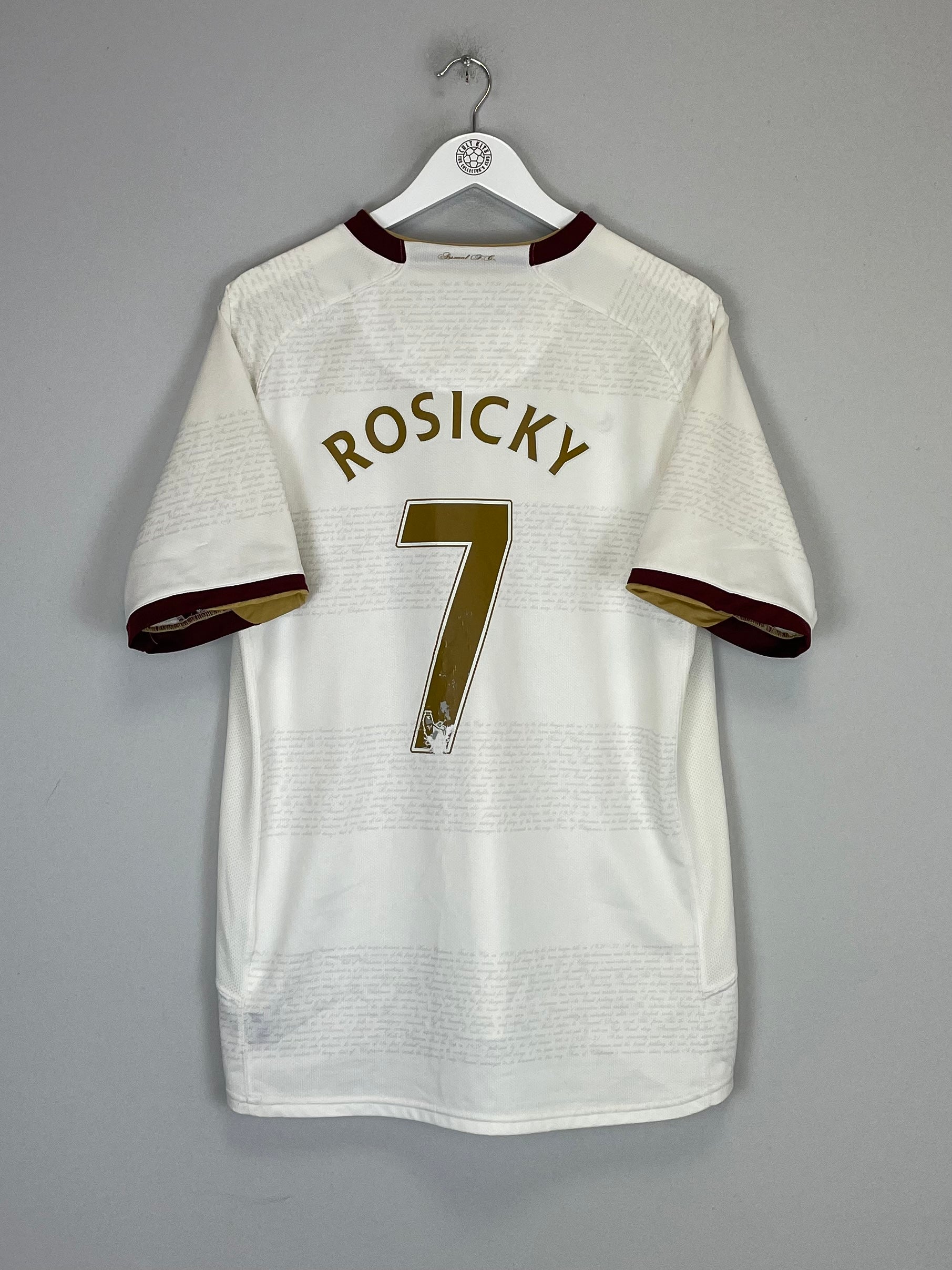 2007/08 ARSENAL ROSICKY #7 AWAY SHIRT (L) NIKE