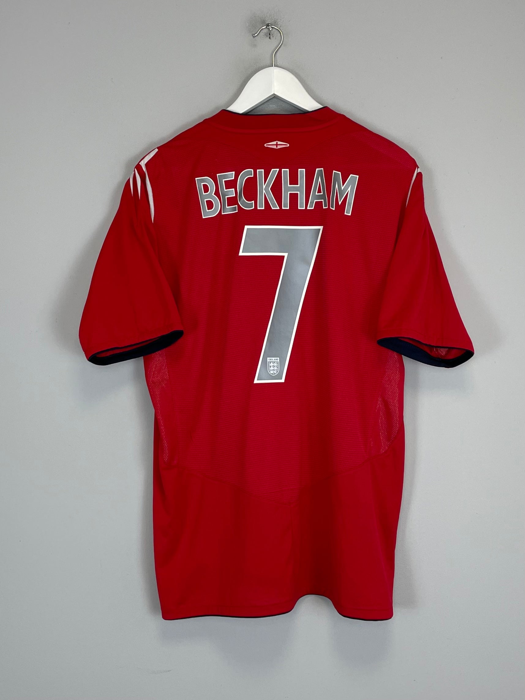 2004/06 ENGLAND BECKHAM #7 AWAY SHIRT (XL) UMBRO