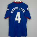 2010/11 CHELSEA DAVID LUIZ #4 HOME SHIRT (S) ADIDAS