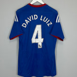 2010/11 CHELSEA DAVID LUIZ #4 HOME SHIRT (S) ADIDAS