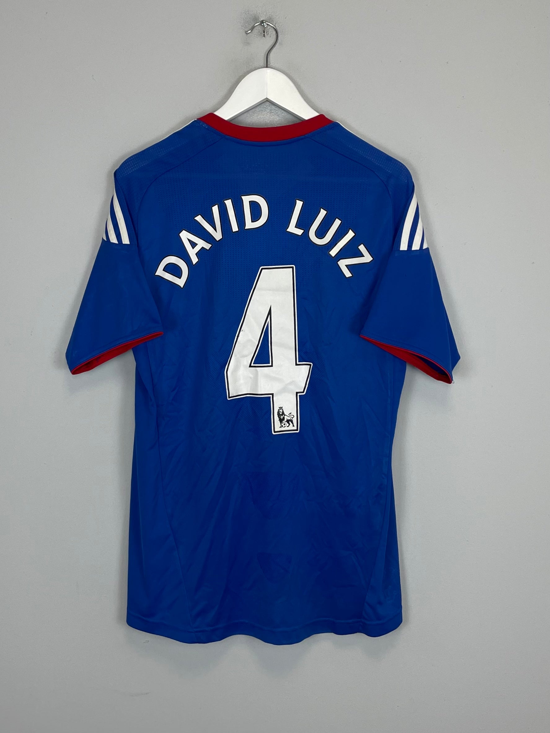 2010/11 CHELSEA DAVID LUIZ #4 HOME SHIRT (S) ADIDAS