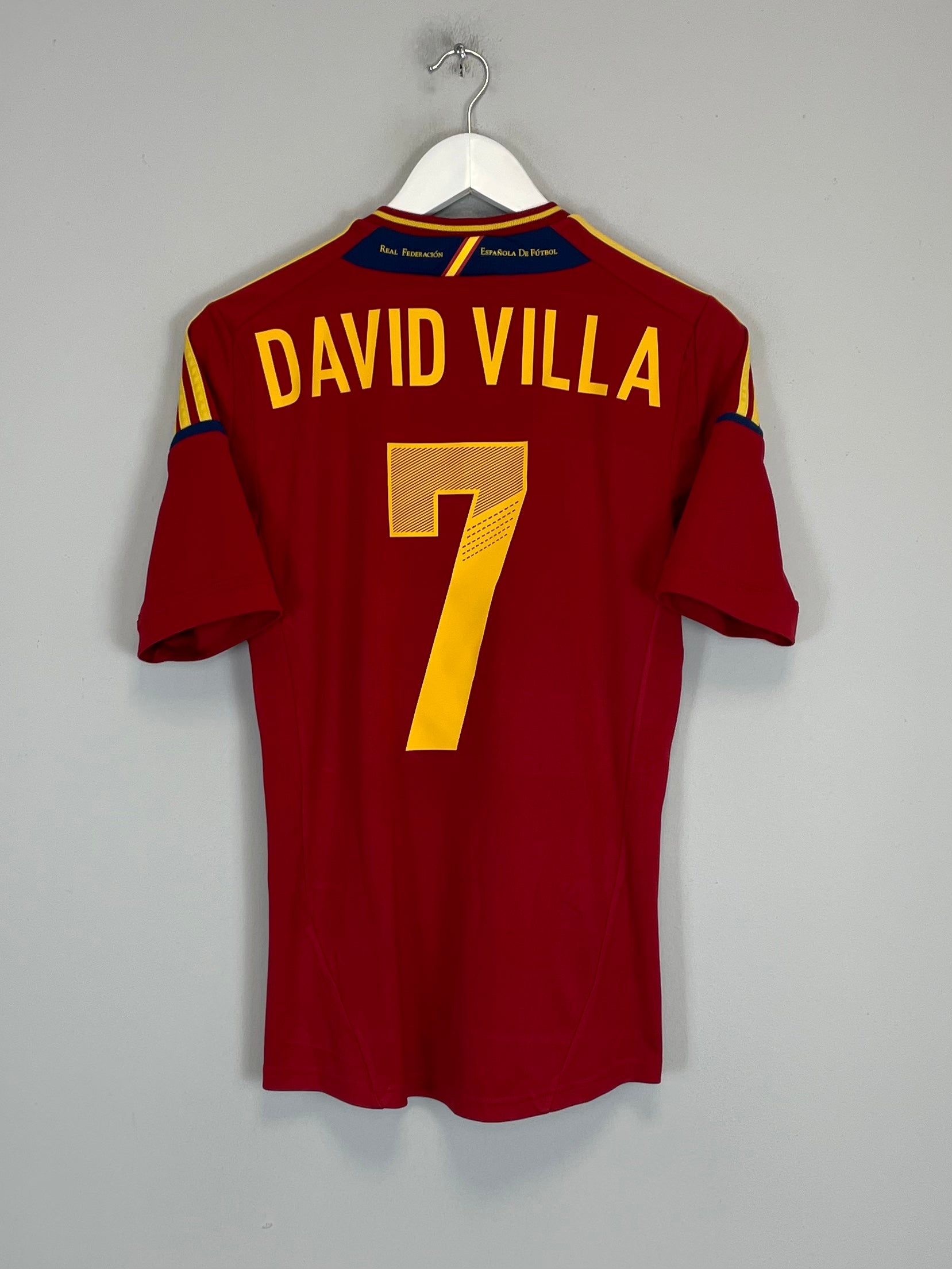 2011/12 SPAIN DAVID VILLA #7 HOME SHIRT (S) ADIDAS