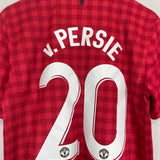 2012/13 MANCHESTER UNITED V.PERSIE #20 HOME SHIRT (M) NIKE