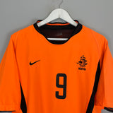 2002/04 NETHERLANDS V.NISTELROOY #9 *PLAYER ISSUE* HOME SHIRT (M) NIKE