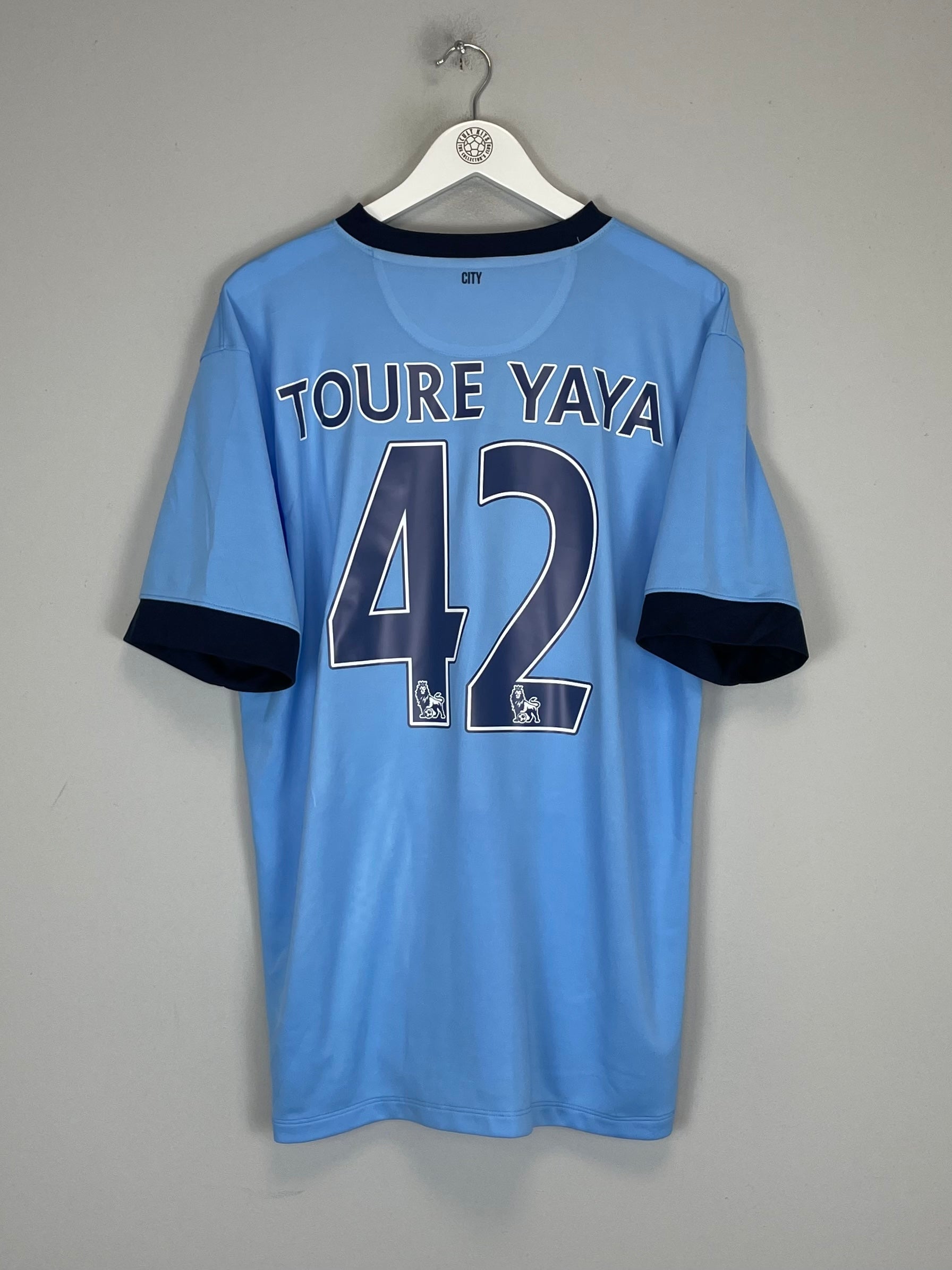 2014/15 MANCHESTER CITY YAYA TOURE #42 HOME SHIRT (XL) NIKE