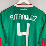 2010/11 MEXICO R.MARQUEZ #4 HOME SHIRT (XL) ADIDAS