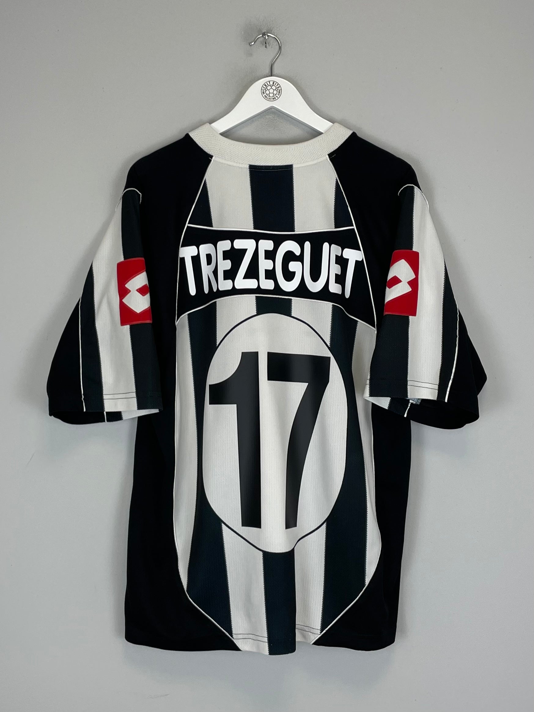 2002/03 JUVENTUS TREZEGUET #17 HOME SHIRT (XL) LOTTO