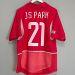 2002/04 SOUTH KOREA JS PARK #21 HOME SHIRT (M) NIKE