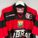 1999/00 FLAMENGO #6 HOME SHIRT (M) UMBRO