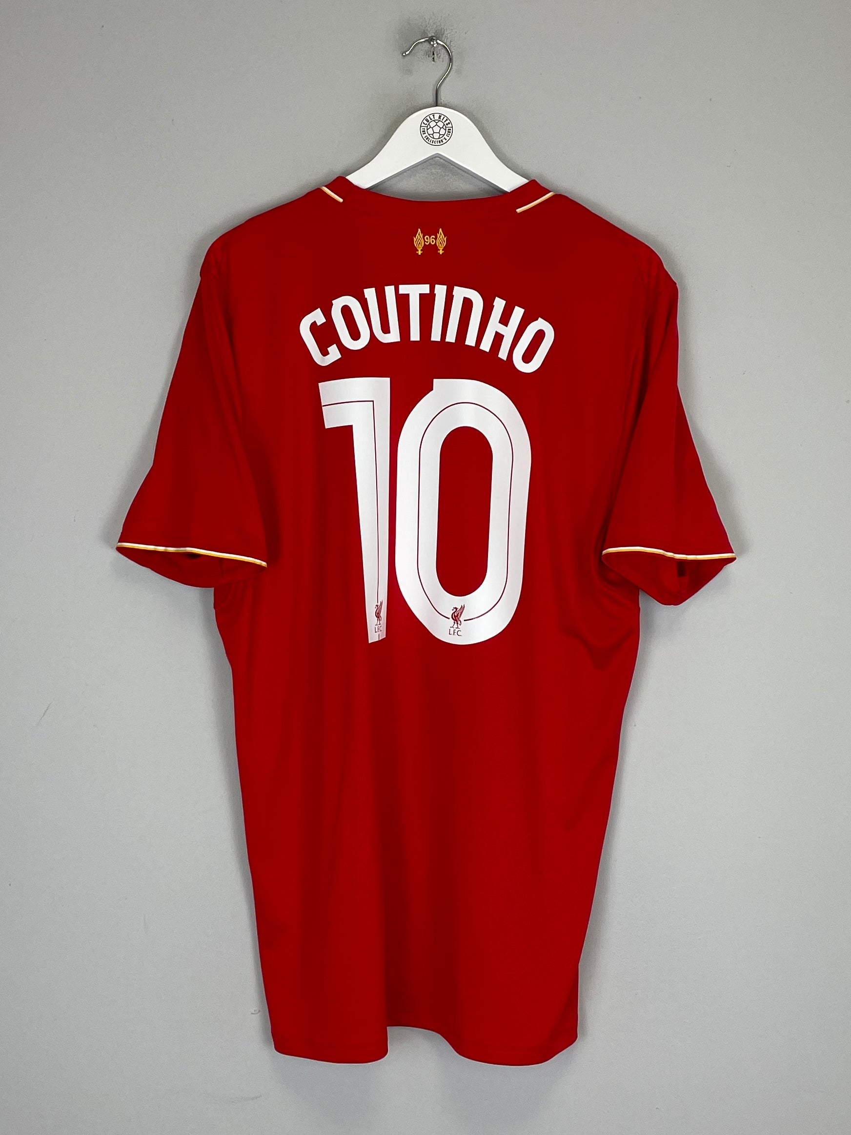 2015/16 LIVERPOOL COUTINHO #10 HOME SHIRT (XL) NEW BALANCE