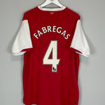 2006/08 ARSENAL FABREGAS #4 HOME SHIRT (XL) NIKE