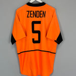 2002/04 NETHERLANDS ZENDEN #8 HOME SHIRT (L) NIKE