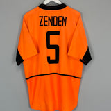 2002/04 NETHERLANDS ZENDEN #8 HOME SHIRT (L) NIKE