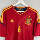 2011/13 SPAIN A.INIESTA #6 HOME SHIRT (XL) ADIDAS