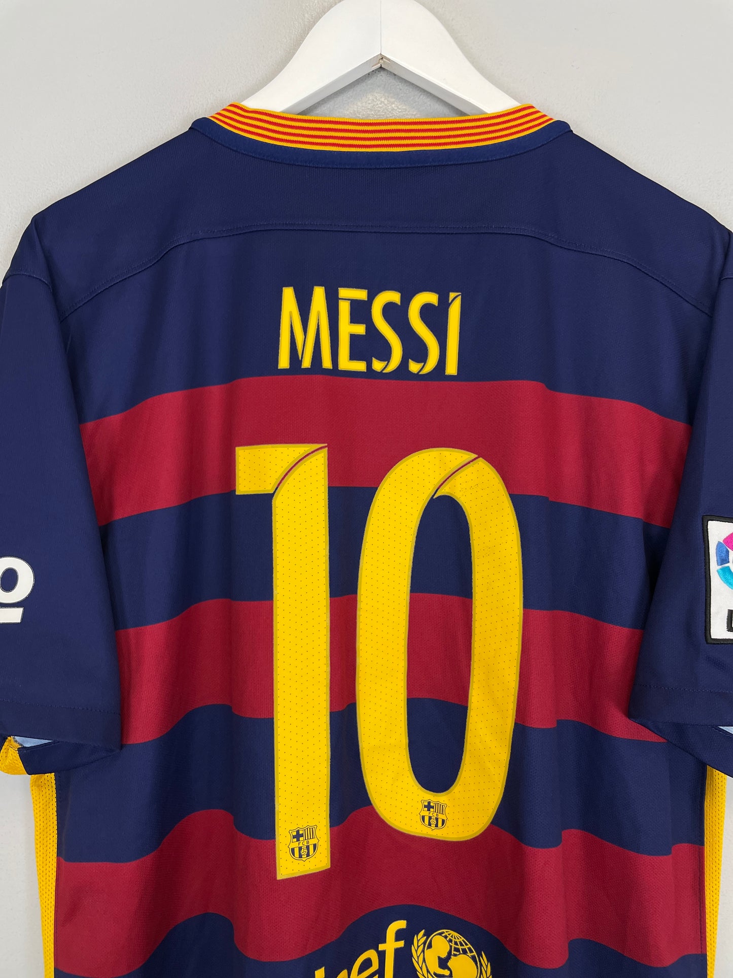 2015/16 BARCELONA MESSI #10 HOME SHIRT (XL) NIKE