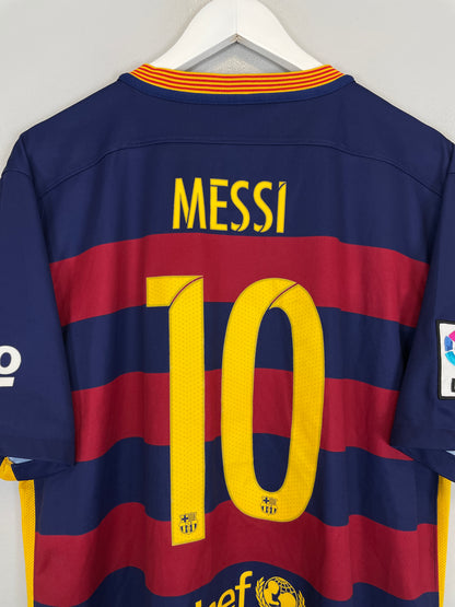 2015/16 BARCELONA MESSI #10 HOME SHIRT (XL) NIKE