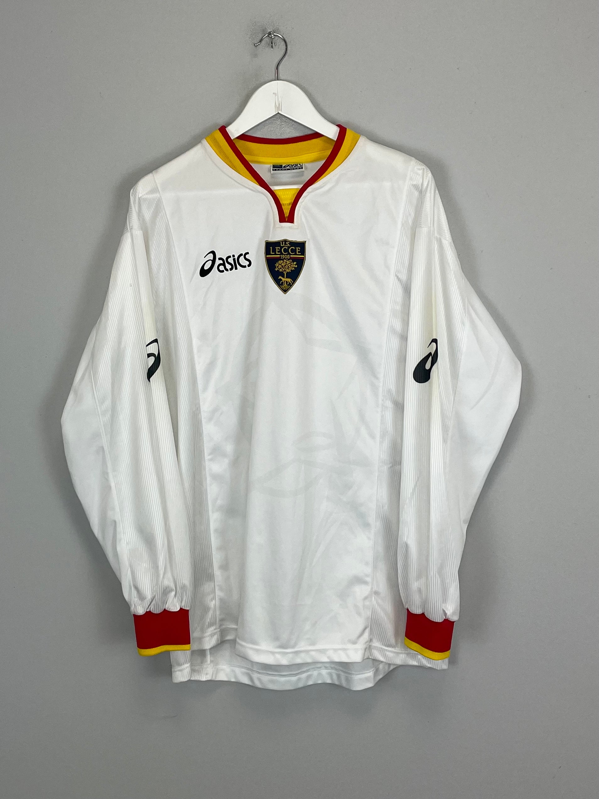 2002/03 LECCE FC L/S AWAY SHIRT (XL) ASICS