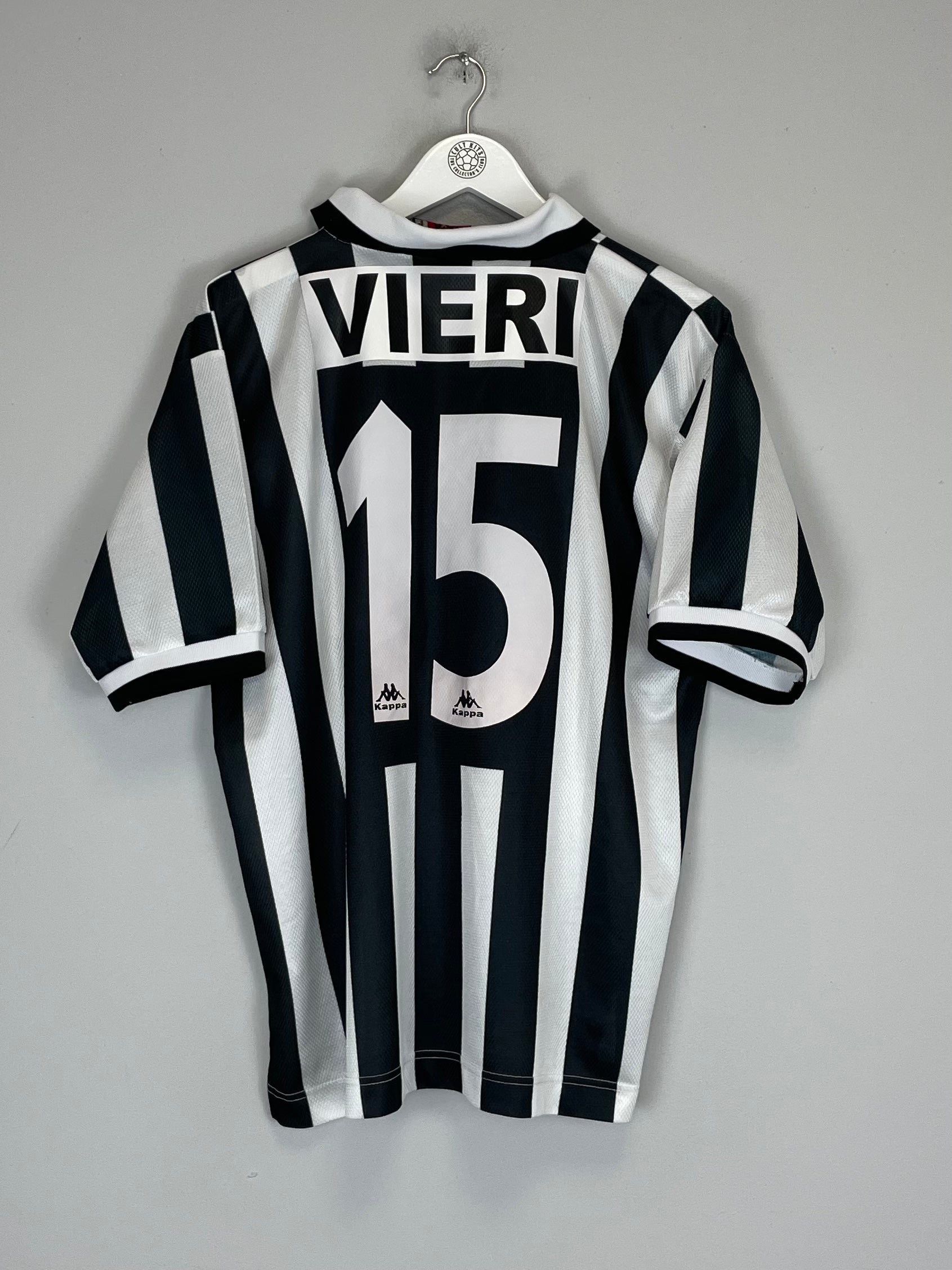 1996/97 JUVENTUS VIERI #15 HOME SHIRT (L) KAPPA