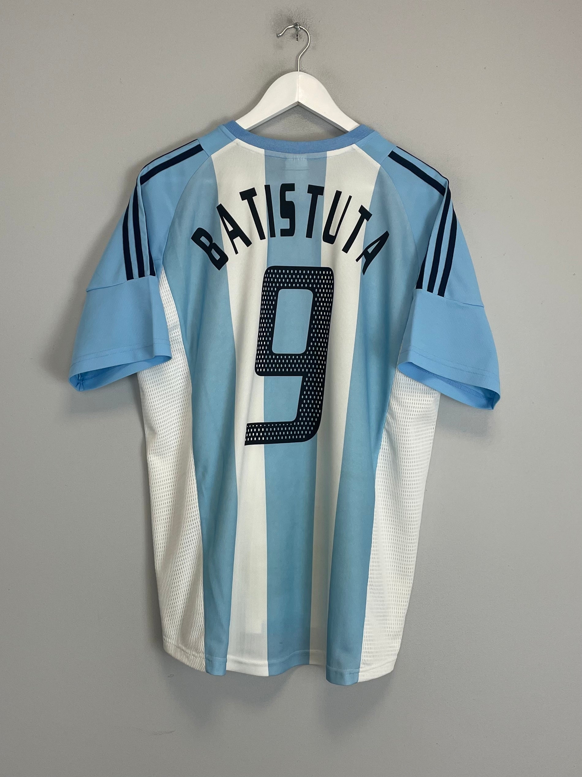 2002/04 ARGENTINA BATISTUTA #9 HOME SHIRT (L) ADIDAS