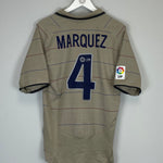 2003/05 BARCELONA MARQUEZ #4 AWAY SHIRT (M) NIKE