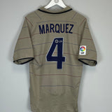 2003/05 BARCELONA MARQUEZ #4 AWAY SHIRT (M) NIKE