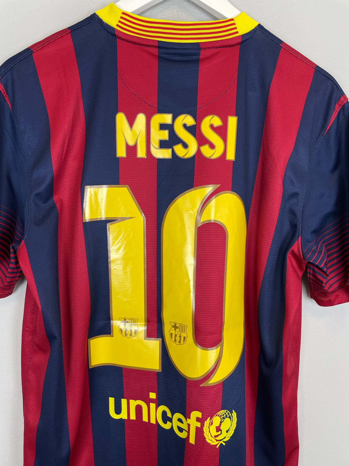 2013/14 BARCELONA MESSI #10 HOME SHIRT (M) NIKE