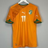 2010/11 IVORY COAST DROGBA #11 HOME SHIRT (M) PUMA