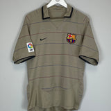 2003/05 BARCELONA MARQUEZ #4 AWAY SHIRT (M) NIKE