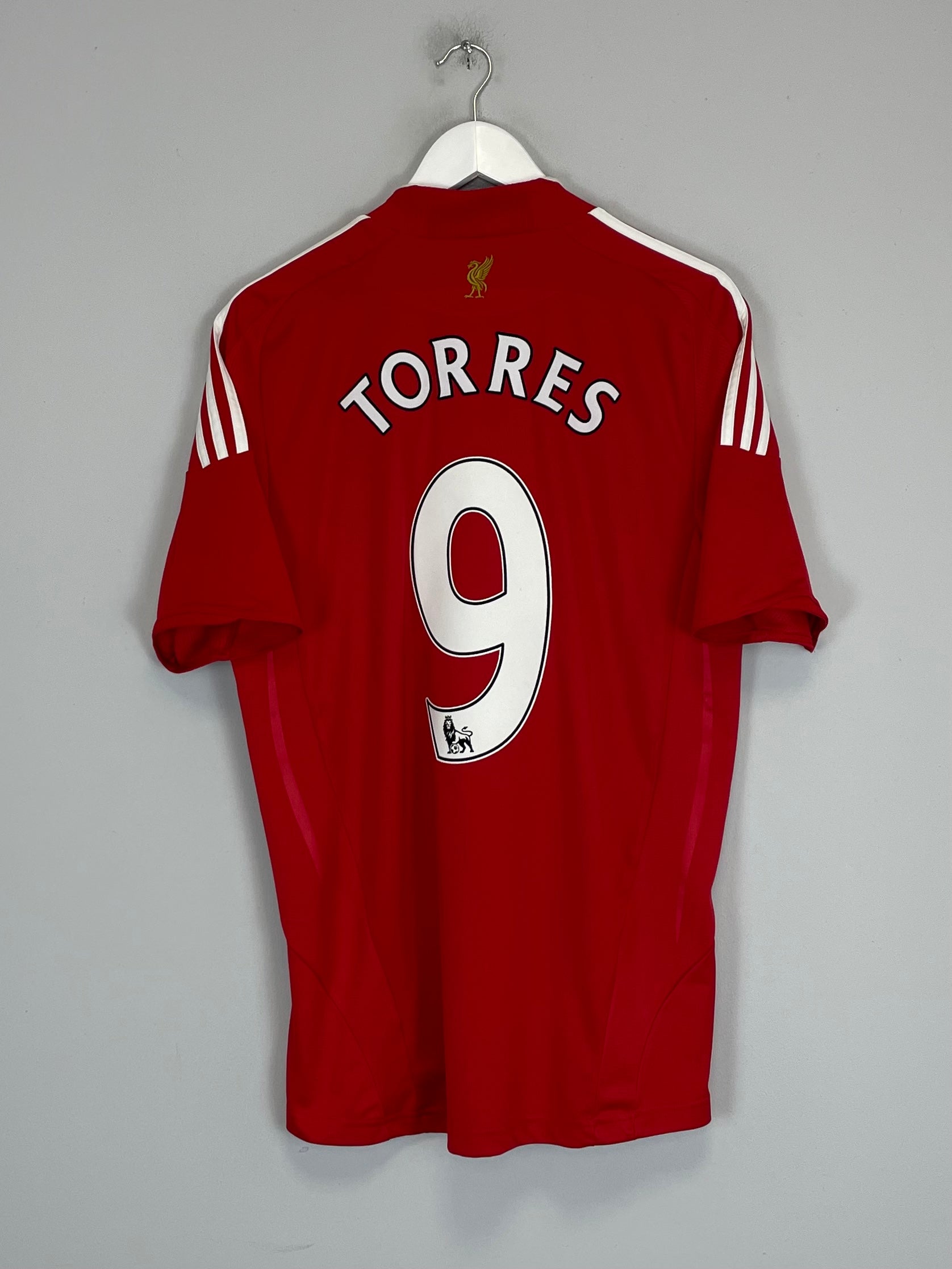 2008/10 LIVERPOOL TORRES #9 HOME SHIRT (L) ADIDAS