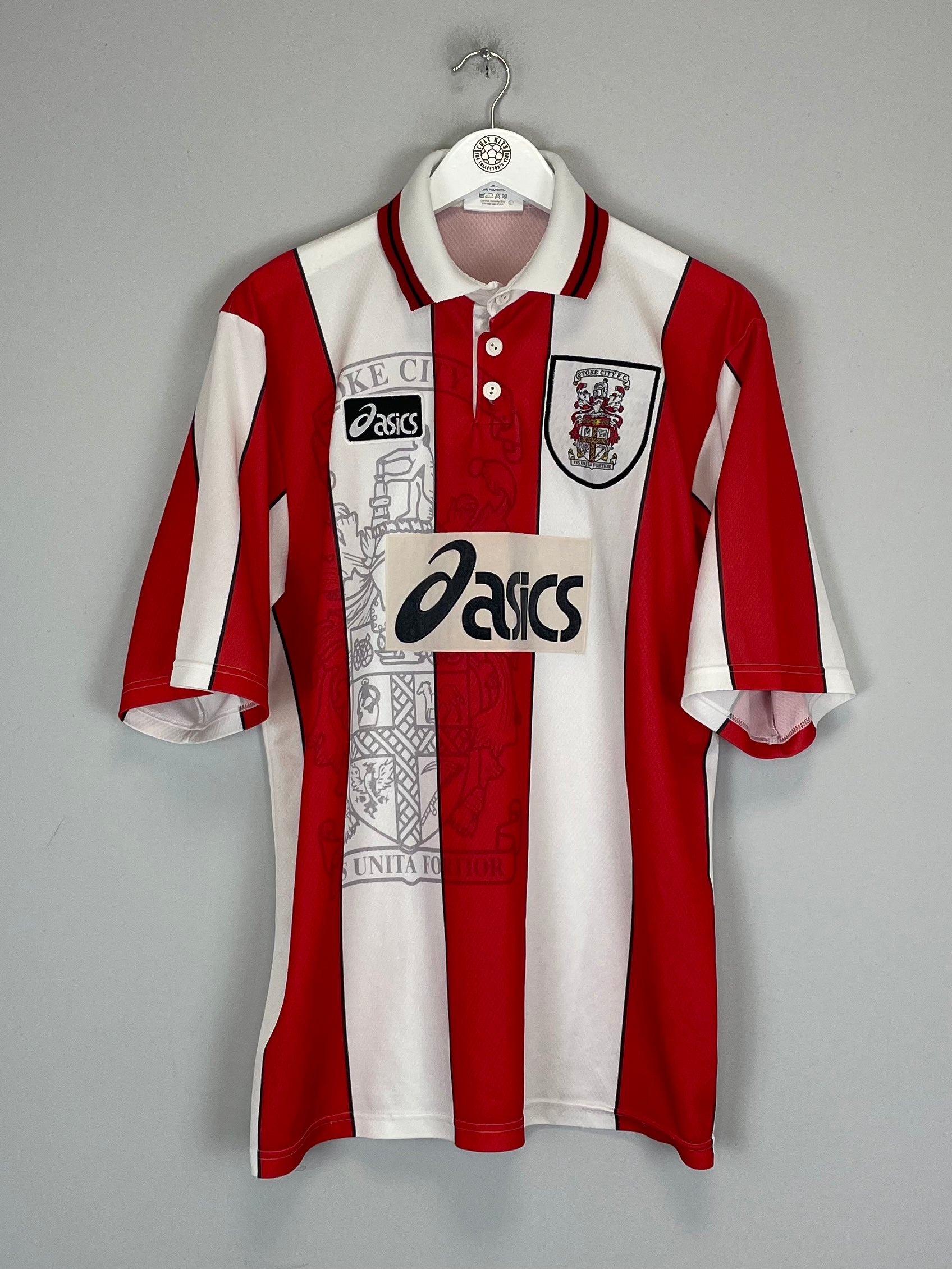 1996/97 STOKE CITY HOME SHIRT (L) ASICS