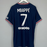 2021/22 PSG MBAPPE #7 HOME SHIRT (XL) JORDAN