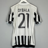 2015/16 JUVENTUS DYBALA #21 HOME SHIRT (M) ADIDAS