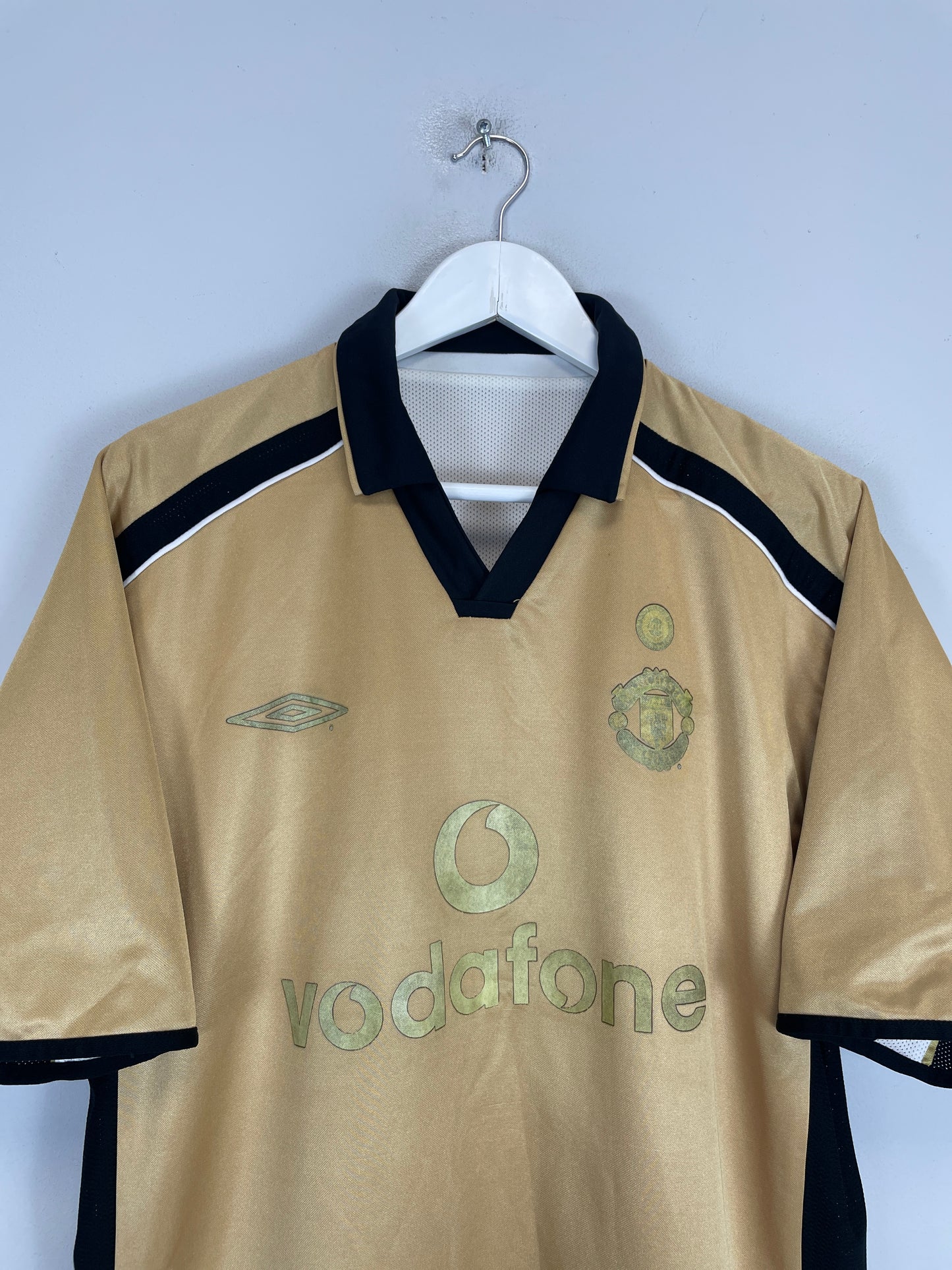 2001/02 MANCHESTER UNITED *CENTENARY* AWAY/THIRD SHIRT (L) UMBRO