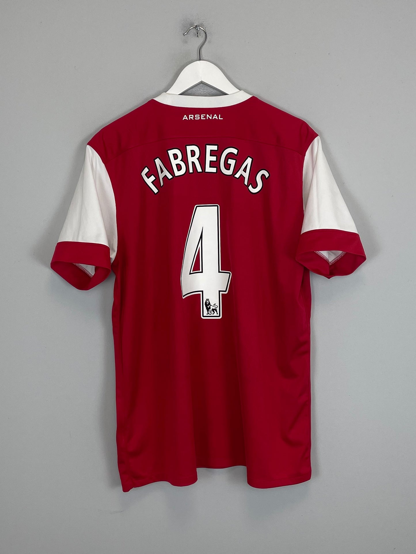 2010/11 ARSENAL FABREGAS #4 HOME SHIRT (XL) NIKE