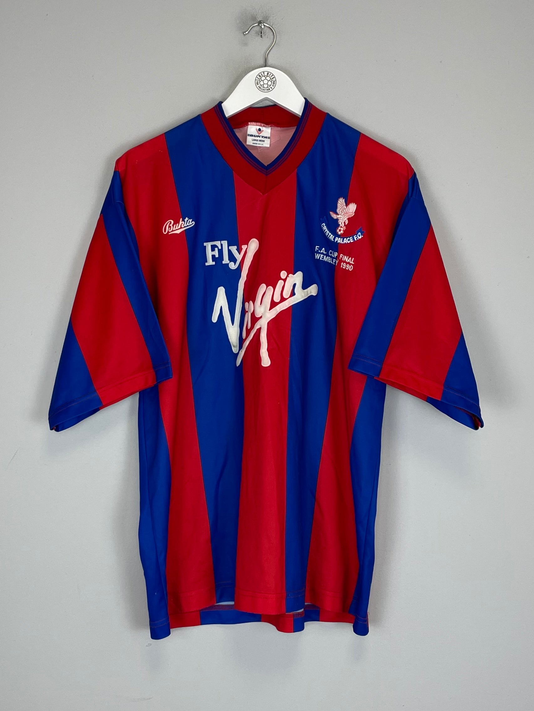 1989/90 CRYSTAL PALACE *FA CUP FINAL* HOME SHIRT (L) BUKTA