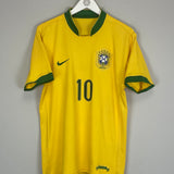 2006/08 BRAZIL RONALDINHO #10 HOME SHIRT (M) NIKE