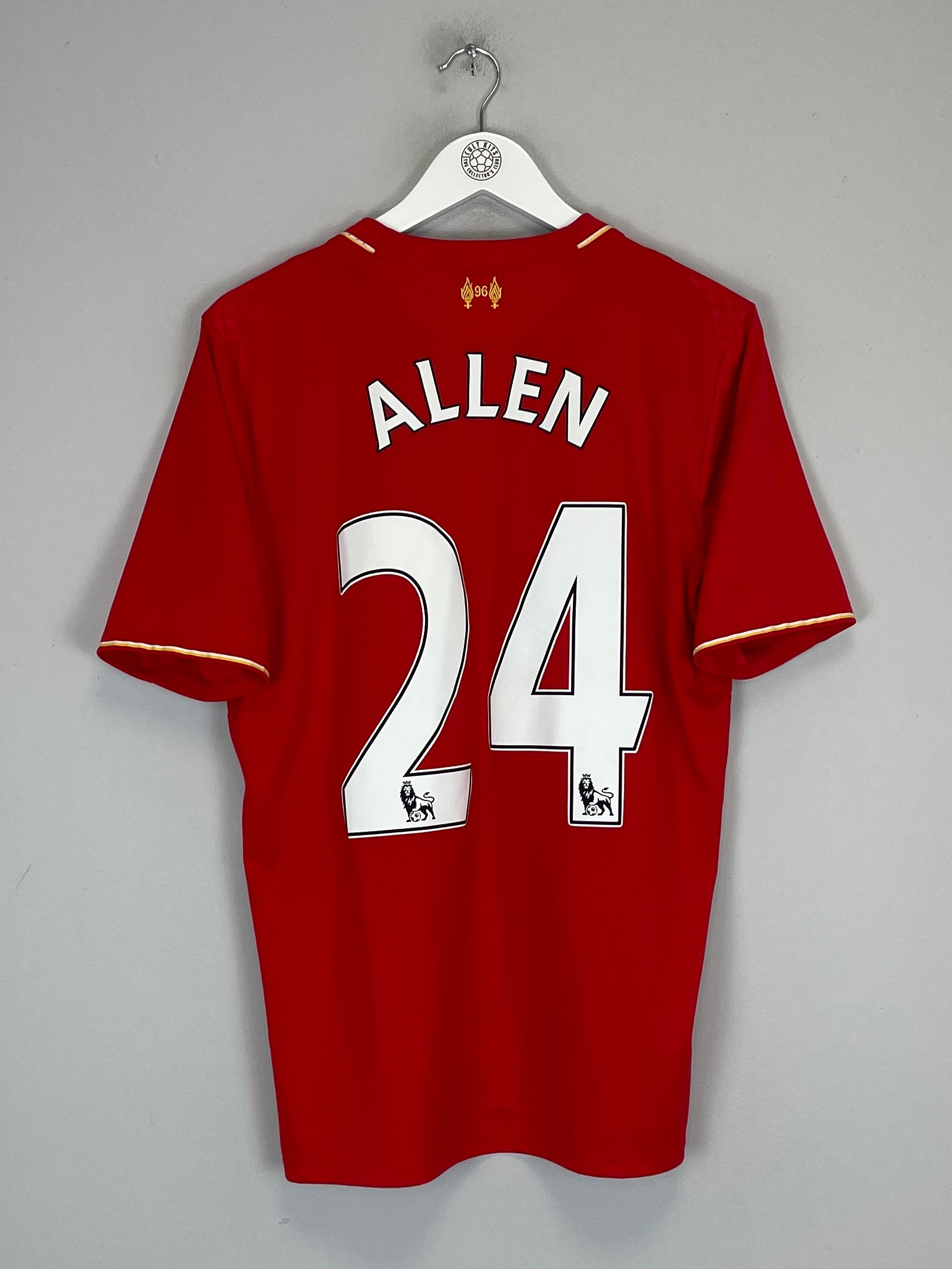 2015/16 LIVERPOOL ALLEN #24 HOME SHIRT (M) NEW BALANCE