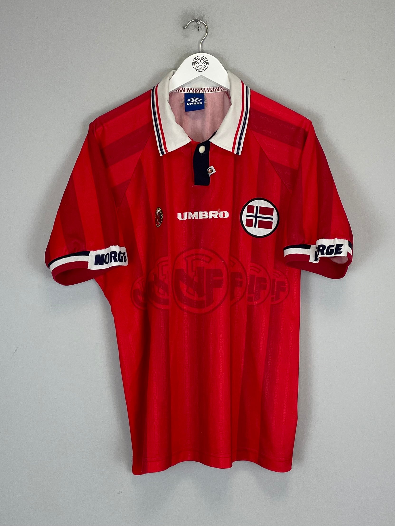 1998/00 NORWAY HOME SHIRT (L) UMBRO