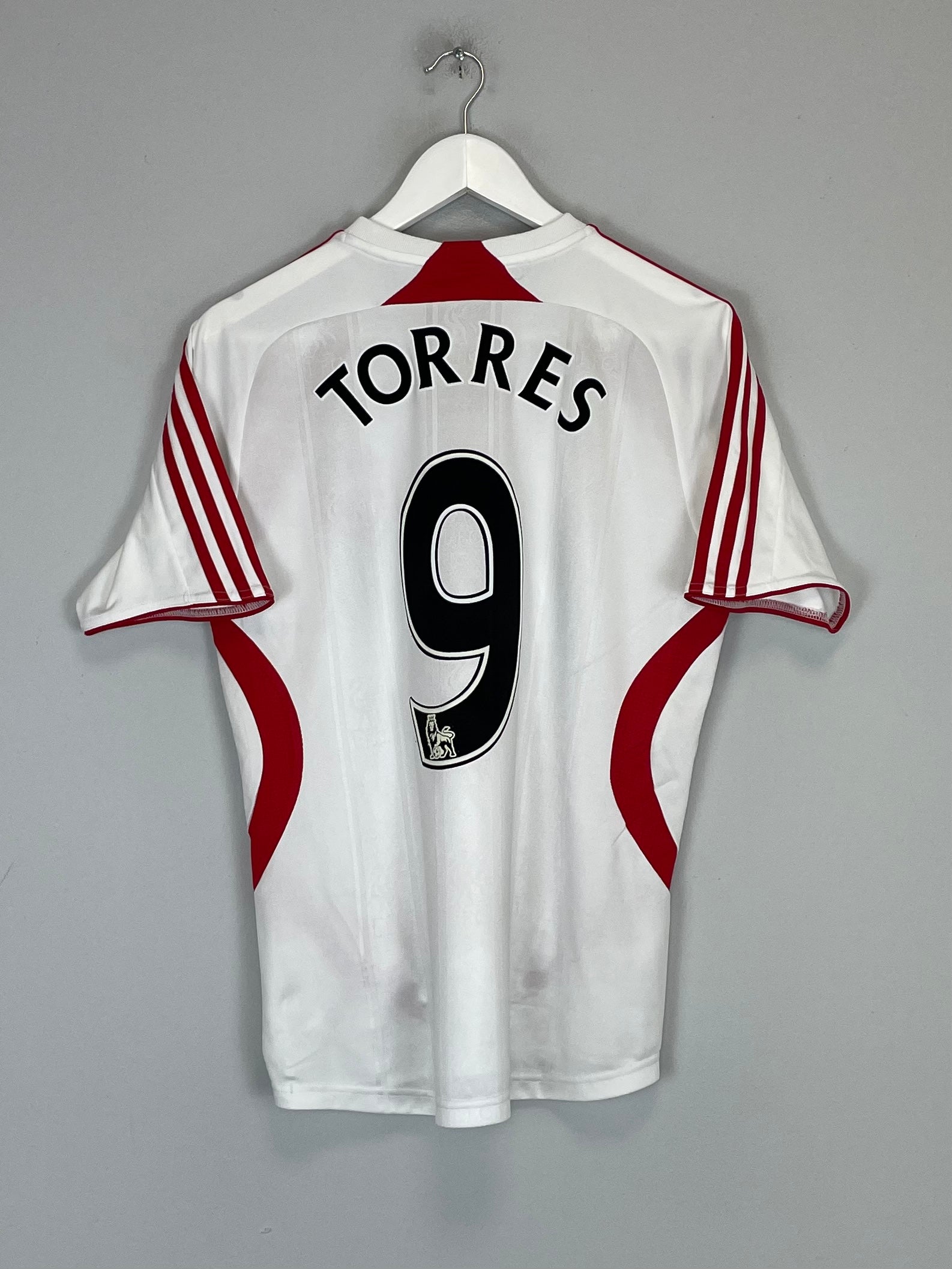 2007/08 LIVERPOOL TORRES #9 AWAY SHIRT (S) ADIDAS