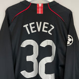 2007/08 MANCHESTER UNITED TEVEZ #32 L/S C/L AWAY SHIRT (XXL) NIKE