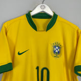 2006/08 BRAZIL RONALDINHO #10 HOME SHIRT (M) NIKE