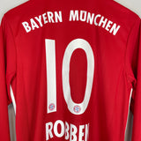 2016/17 BAYERN MUNICH ROBBEN #10 L/S HOME SHIRT (M) ADIDAS