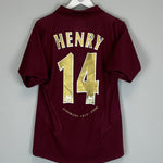 2005/06 ARSENAL HENRY #14 HOME SHIRT (M) NIKE