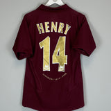 2005/06 ARSENAL HENRY #14 HOME SHIRT (M) NIKE