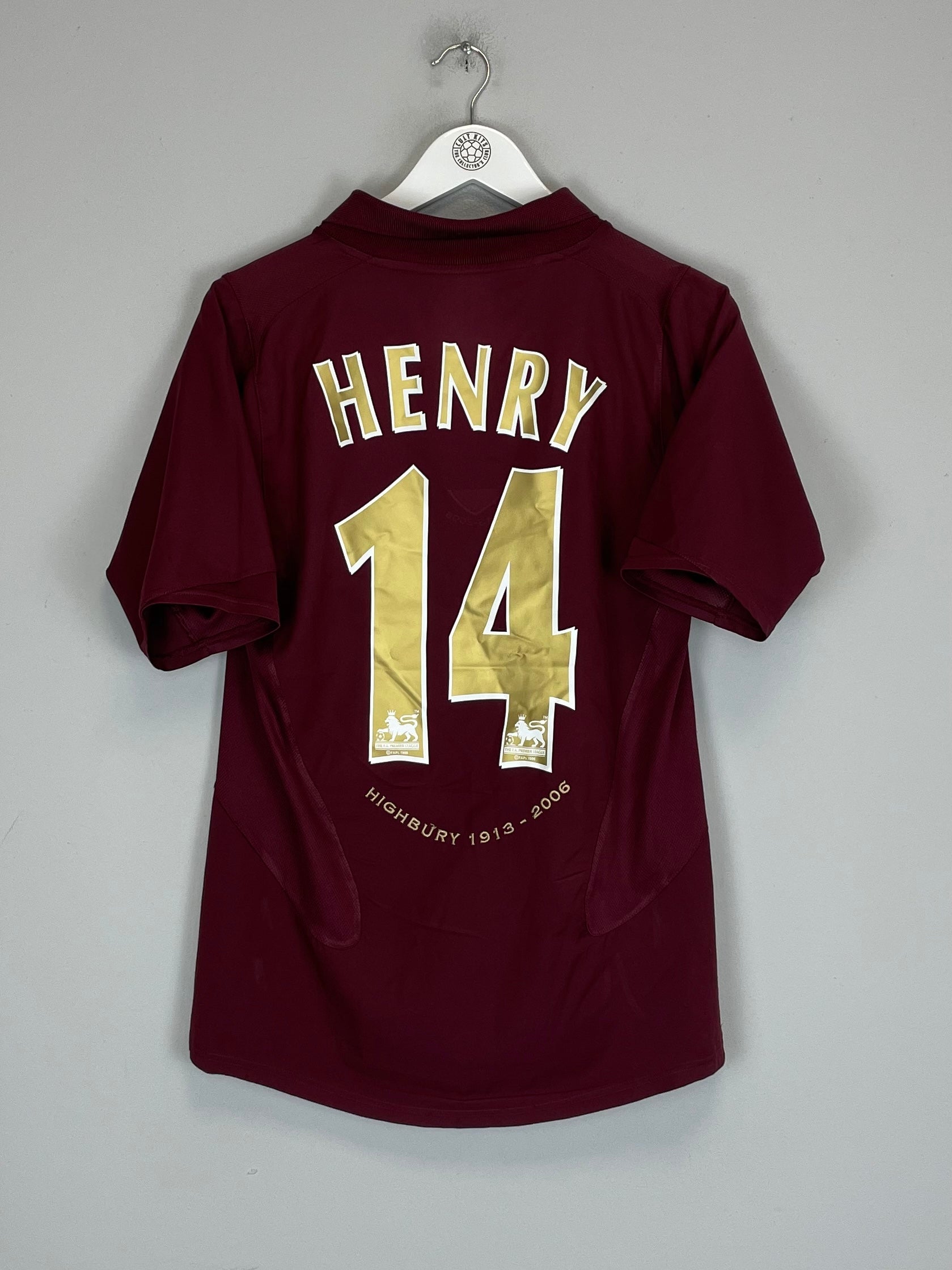 2005/06 ARSENAL HENRY #14 HOME SHIRT (M) NIKE