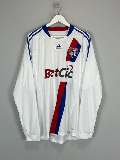 2010/11 LYON PJANIC #8 *PLAYER ISSUE* L/S HOME SHIRT (XL) ADIDAS